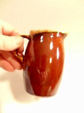 glazed brown Hull pottery/ ceramic cream pitcher picture