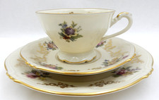 VINTAGE S.P.M. WALKÜRE BAYREUTH BAVARIA GERMAN PORCELAIN TEA CUP TRIO SET picture