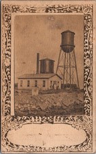 Vintage VELOX RPPC Industrial Water Tower Plant Building Postcard c1910s picture