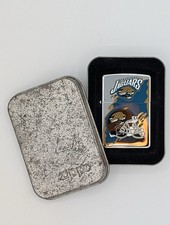 1996 Zippo Jacksonville Jaguars NFL Chrome Windproof Lighter w/ Tin picture