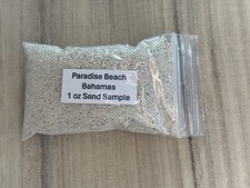 Nassau Bahamas Paradise Beach White Sand Shoreline Sample 1 oz picture