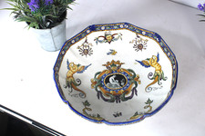 Vintage GIEN faience porcelain mythological scene bowl picture