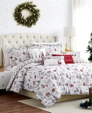 Southshore Fine Linens Holly Jolly Lane Reversible 5 Piece Twin Comforter Set picture