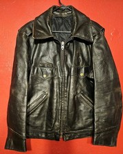 Vintage 60s New Jersey Police Horsehide Motorcycle Jacket picture