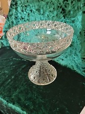 EAPG Compote Pedestal Bowl, Daisy & Button Pattern. By Gillinder Glasa Co 1880's picture