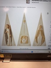 Enesco Foundations 6013085 NATIVITY PYRAMID, 3 Piece Figurine Set picture