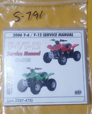 Arctic Cat Used 2006 Y-6 Y-12 Service Manual CD 2257-475  (S-791) picture
