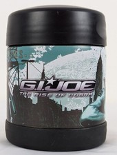 G I Joe 2008 Thermos  Cup Mug Snake Eyes Hasbro 10 oz picture
