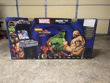 Marvel VS Capcom 2 Arcade1UP Cabinet - Light Up Marquee and Riser - New picture