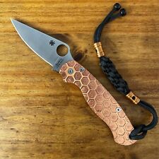 Spyderco Paramilitary 2 C81GP2 RGT Copper Honeycomb Pattern Scales S30V Blade picture