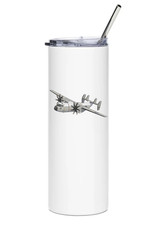 Grumman C-2 Greyhound Stainless Steel Water Tumbler with straw - 20oz. picture