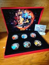 2014-.999 Fine Silver Plated-6 Piece Star Trek Original Series Collectors Set. picture