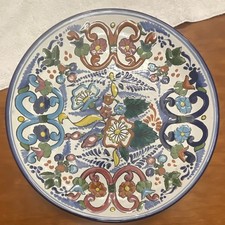 Vintage Mexican Talavera Hand-Painted Plate Puebla Mexico picture