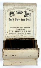 1920s Don't Bury Your Dead rendering match safe Lincoln Norfolk Nebraska Swingle picture