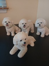 Danbury Mint Bichon Frise Figurine Collection - Set of 4 picture