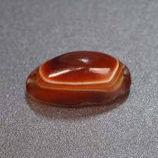 Old Style Red Agate Bead, Natural Gemstone for Antique Jewelry and Craft 2.4g picture