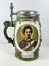 Rein Zinn Lidded Beer Stein King Ludwig II Of Bavaria Transfer Design Ceramic picture