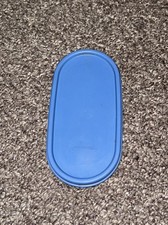 New Vtg Tupperware Replacement Seal Lid for Oval Modular Mates #1616 Blue picture