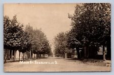 J87/ Senecaville Ohio RPPC Postcard c1910 Cambridge Main St Homes 1727 picture
