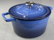 MARTHA STEWART COLLECTOR'S ENAMELED CAST IRON 4 QT ROUND COVERED DUTCH OVEN picture