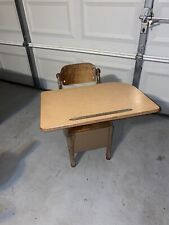 Vintage School Student Child Desk/Chair w/Cubby ENVOY American Seating Style G picture