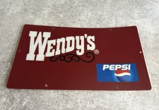 Rare 1980’s Wendy’s Sign With Pepsi Logo picture