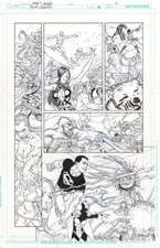 DC Universe original comic art by Mike S. Miller issue 23 page 4 *SIGNED* picture