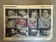 Extremely rare gruesome WW2 Aerial Propaganda Allied Leaflet Dead people picture