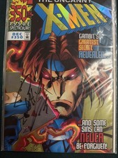 The Uncanny X-Men Issue #350 Holo Gambit Signed Scott Lobdell 185/500 COA HTF picture