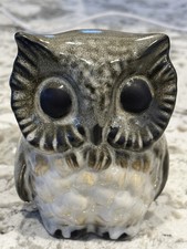 Vtg Howard Pierce Porcelain/Ceramic Great Horned Owl Figure Stamped #1 picture