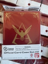 Bandai Gundam Card Game Official Card Case Set 02 Deck Box (English) picture