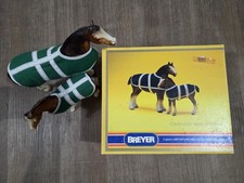 Breyer Clydesdale Mare #83 & #84 Foal With Blankets 1960s - 1980s Vintage picture