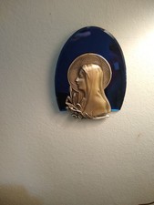 Vintage Art Deco Virgin Mary Wall Plaque picture