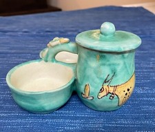 Rare Vintage C.A.S. Vietri Italy 165 Condiment Holder Mid Century 1937-50's 3B picture