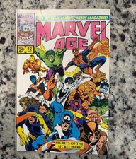 MARVEL AGE #12 (1984) VF+ KEY BLACK COSTUME picture