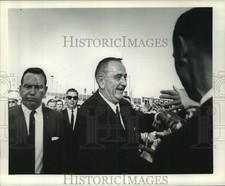 1964 Press Photo President Lyndon B. Johnson Visits New Orleans - noc04272 picture