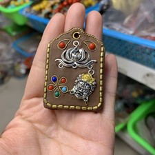 52x35 Vintage Ethnic Thangka Nepalese Style Pendant picture