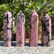 Wholesale Lot 1 Lb Natural Rhodonite Stone Obelisk Tower Crystal Wand Energy picture