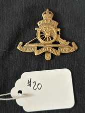 NICE WW2 Royal Army Artillery Regiment  Cap Badge Dowler Birmingham picture