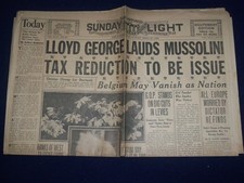 1926 APRIL 25 SAN ANTONIO SUNDAY LIGHT SPORT SECTION - LLOYD GEORGE - NP 972C picture
