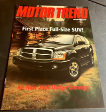 2004 Dodge Durango - Vintage 6-Page Motor Trend Awards Sales Brochure - CLEAN picture