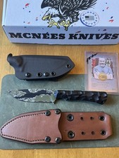 McNees FX Ridge Runner TIGER STRIPE CAMO MagnaCut #2 only 2 made Leather sheath picture