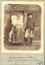 Czech Republic, Peasants of Pilsen (Plzeň) in costume, vintage print, 1891 Ti picture