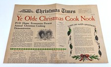 Vintage 1973 Snohomish County Washington Christmas Times Newspaper Recipes Cook picture