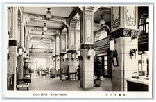 c1920's Interior Lobby Japanese Architectural Kyoto Hotel Kyoto Japan Postcard picture