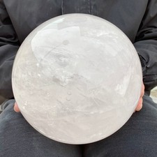 17.39LB Large Natural clear quartz sphere quartz crystal ball reiki Energy heali picture