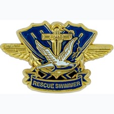 Rescue Swimmer 1.25 inch Lapel Pin picture