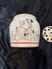 Vintage Walt Disney's 101 Dalmatians Disney Ceramic Cookie Jar  Spot Lid picture