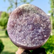 265G  Natural Grape Agate Crystal Ball Reiki Healing Home Decoration Gemstone picture
