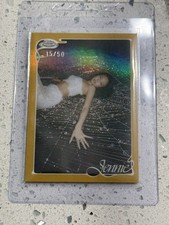 2026 Topps Chrome X Jennie Ruby Monochrome Mantra 5 #15 /50 True Gold Refractor picture